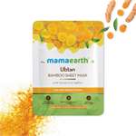 Ubtan Bamboo Sheet Mask with Turmeric and Saffron for Skin Brightening